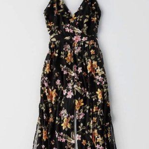 American Eagle floral jumpsuit